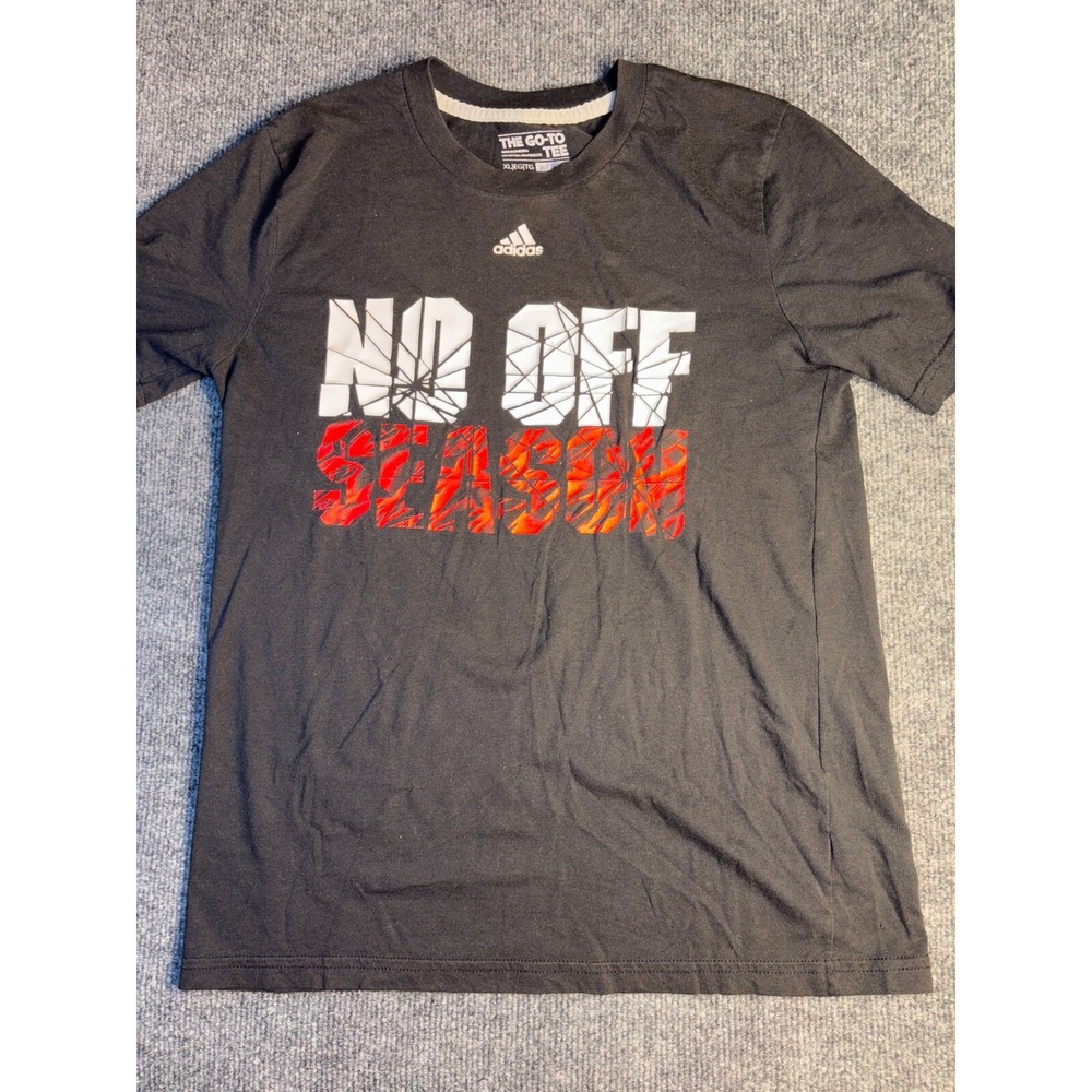 adidas The Go-To T Shirt Boy XL Black No Off Season‎ Short Sleeve Logo Pullover